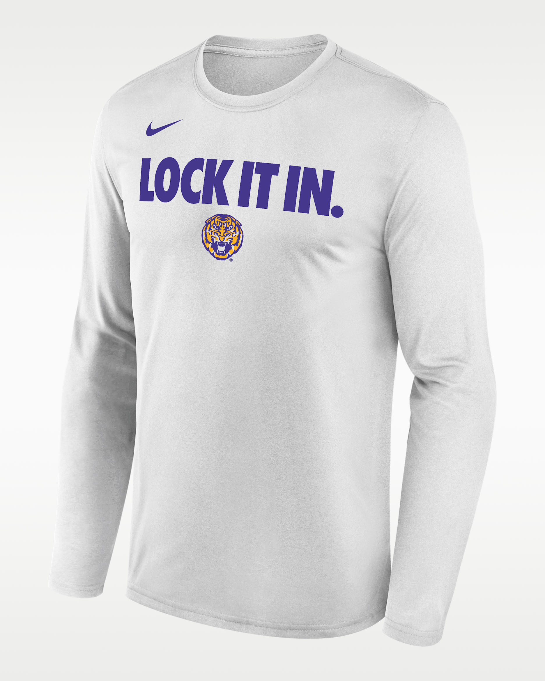 LSU 2026 On-Court Bench Men's Nike Dri-FIT College Long-Sleeve T